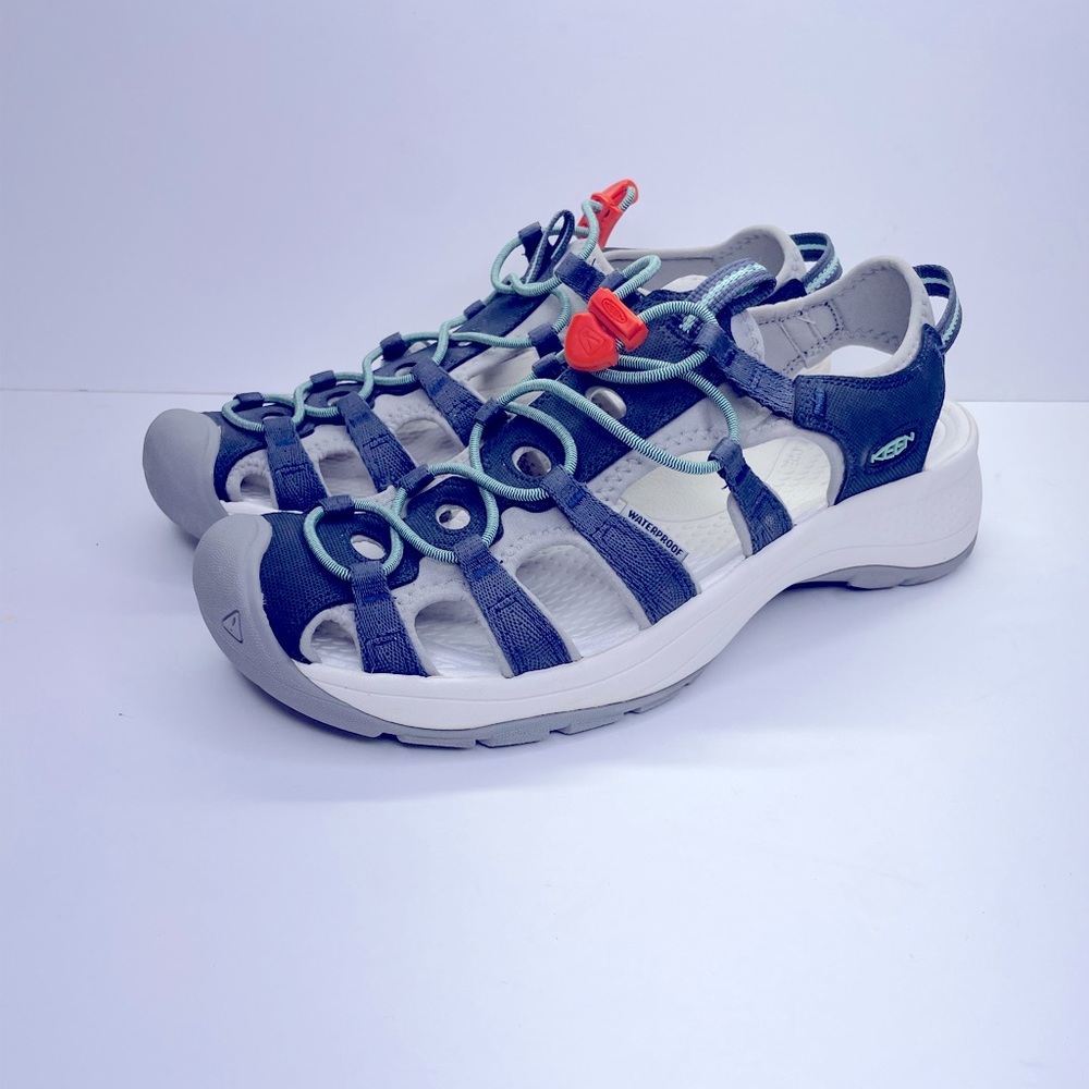 NEW  Keen Astoria West Sandal  NWT Women’s Sz 11 Blue White 492M0